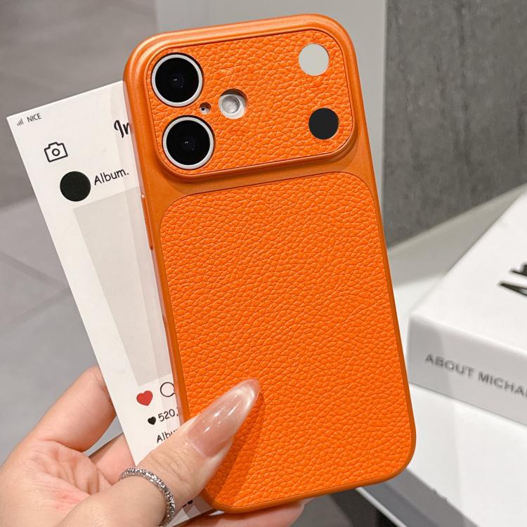 For iPhone 16 Transforms Into 17 Series Large Window Frosted Lychee Texture Phone Case(Orange)
For iPhone 16 Transforms Into 17 Series Large Window Frosted Lychee Texture Phone Case(Orange)