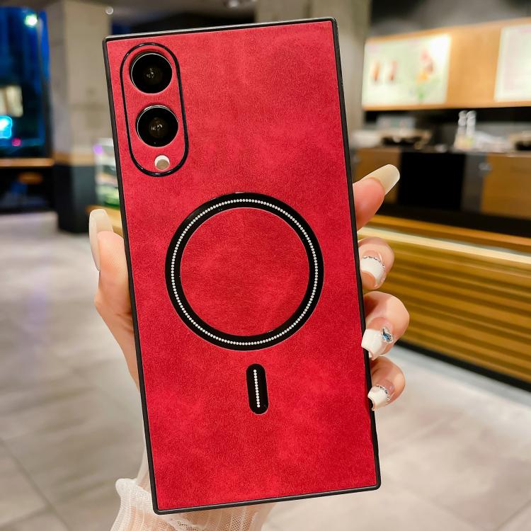 For Samsung Galaxy S25 Edge 5G Lambskin Faux Leather Magnetic Phone Case(Red)
For Samsung Galaxy S25 Edge 5G Lambskin Faux Leather Magnetic Phone Case(Red)