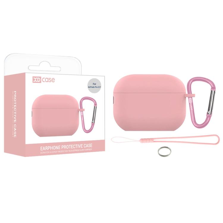 For AirPods Pro 2 / 1 XDcase 2.5mm Thick Silicone Earbud Protective Case with Hook(Pink)
For AirPods Pro 2 / 1 XDcase 2.5mm Thick Silicone Earbud Protective Case with Hook(Pink)