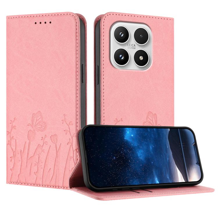 For Xiaomi 17 Tulips Butterfly Pattern Magnetic Vegan Leather Phone Case(Pink)
For Xiaomi 17 Tulips Butterfly Pattern Magnetic Vegan Leather Phone Case(Pink)