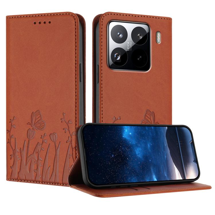 For Xiaomi 15 Pro Tulips Butterfly Pattern Magnetic Vegan Leather Phone Case(Coffee)
For Xiaomi 15 Pro Tulips Butterfly Pattern Magnetic Vegan Leather Phone Case(Coffee)