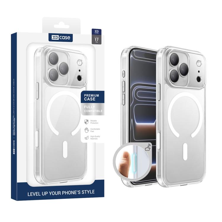 For iPhone 17 Pro XDcase Frosted Transparent Magnetic Shockproof Phone Case(White)
For iPhone 17 Pro XDcase Frosted Transparent Magnetic Shockproof Phone Case(White)