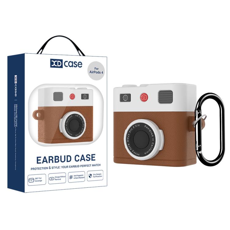 For AirPods 4 XDcase Retro Camera Style Silicone Earbuds Case(Brown)
For AirPods 4 XDcase Retro Camera Style Silicone Earbuds Case(Brown)
