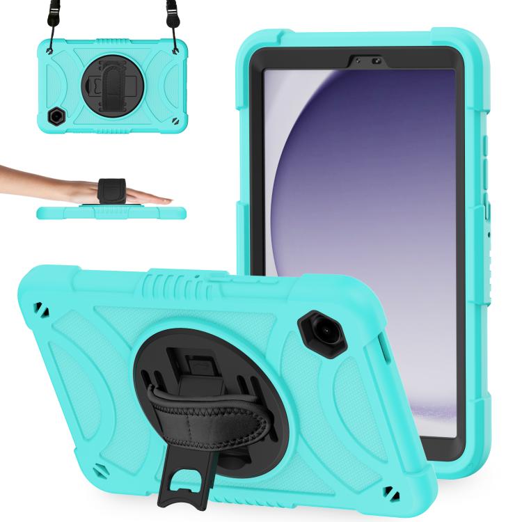 For Samsung Galaxy Tab A11 / A9 King PC Hybrid Silicone Tablet Case with Holder & Hand Strap & Shoulder Strap(Mint Green)
For Samsung Galaxy Tab A11 / A9 King PC Hybrid Silicone Tablet Case with Holder & Hand Strap & Shoulder Strap(Mint Green)