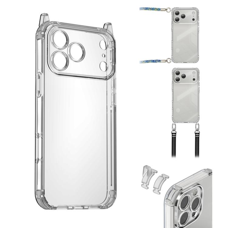 For iPhone 17 Pro XDcase Candy DIY Detachable Lanyard Hole Shockproof Phone Case(Transparent)
For iPhone 17 Pro XDcase Candy DIY Detachable Lanyard Hole Shockproof Phone Case(Transparent)