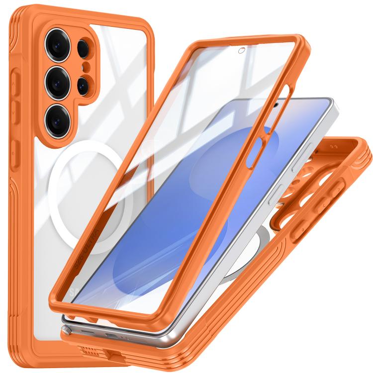 For Samsung Galaxy S26 Ultra 5G RedPepper Tempered Glass MagSafe Phone Case(Orange)
For Samsung Galaxy S26 Ultra 5G RedPepper Tempered Glass MagSafe Phone Case(Orange)