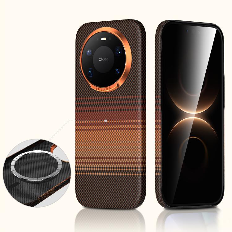 For Huawei Mate 80 Pro Max SULADA Kevlar Woven Texture Magnetic Leather Phone Case(Orange)
For Huawei Mate 80 Pro Max SULADA Kevlar Woven Texture Magnetic Leather Phone Case(Orange)