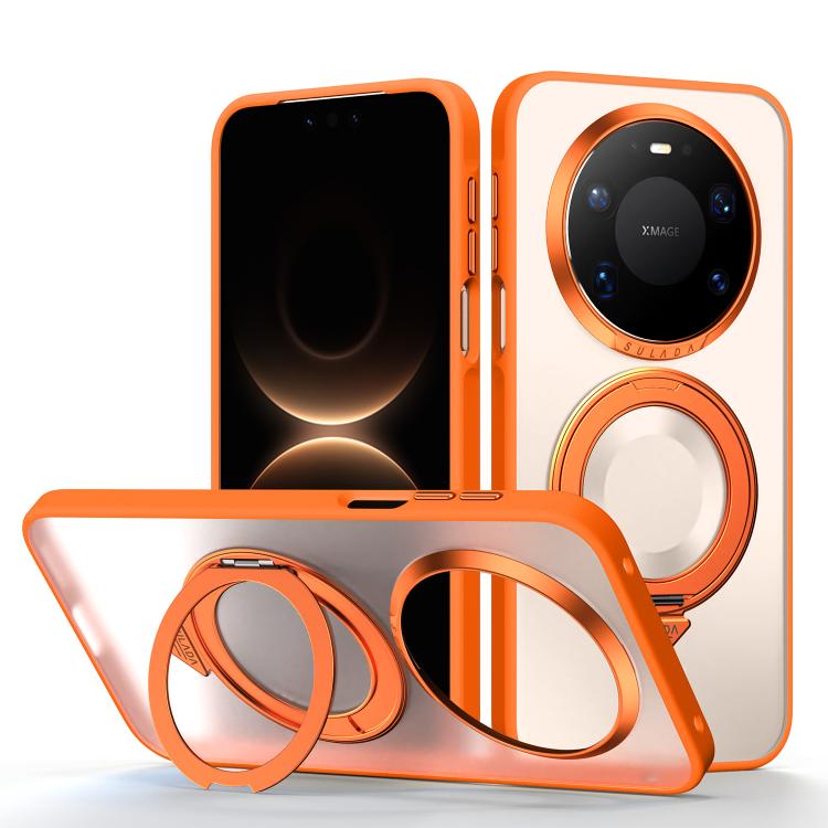 For Huawei Mate 80 Pro Max SULADA 360 Degree Rotation Holder Frosted Magnetic Phone Case(Orange)
For Huawei Mate 80 Pro Max SULADA 360 Degree Rotation Holder Frosted Magnetic Phone Case(Orange)