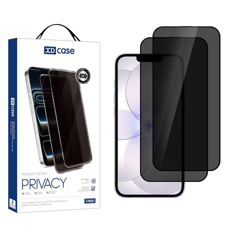 For iPhone 17e / 16e XDcase 2pcs / Pack Silk Screen Printed Anti-Peep Tempered Glass Screen Protector
For iPhone 17e / 16e XDcase 2pcs / Pack Silk Screen Printed Anti-Peep Tempered Glass Screen Protector