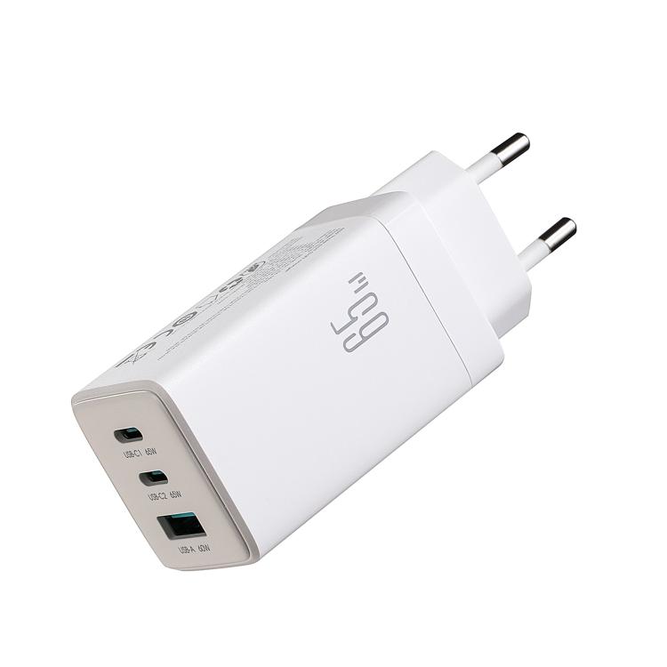 JOYROOM JR-TG10 65W GaN Dual Type-C, USB 3-Port Charger with Type-C to 8 Pin Cable, Plug:EU Plug(White)
JOYROOM JR-TG10 65W GaN Dual Type-C, USB 3-Port Charger with Type-C to 8 Pin Cable, Plug:EU Plug(White)