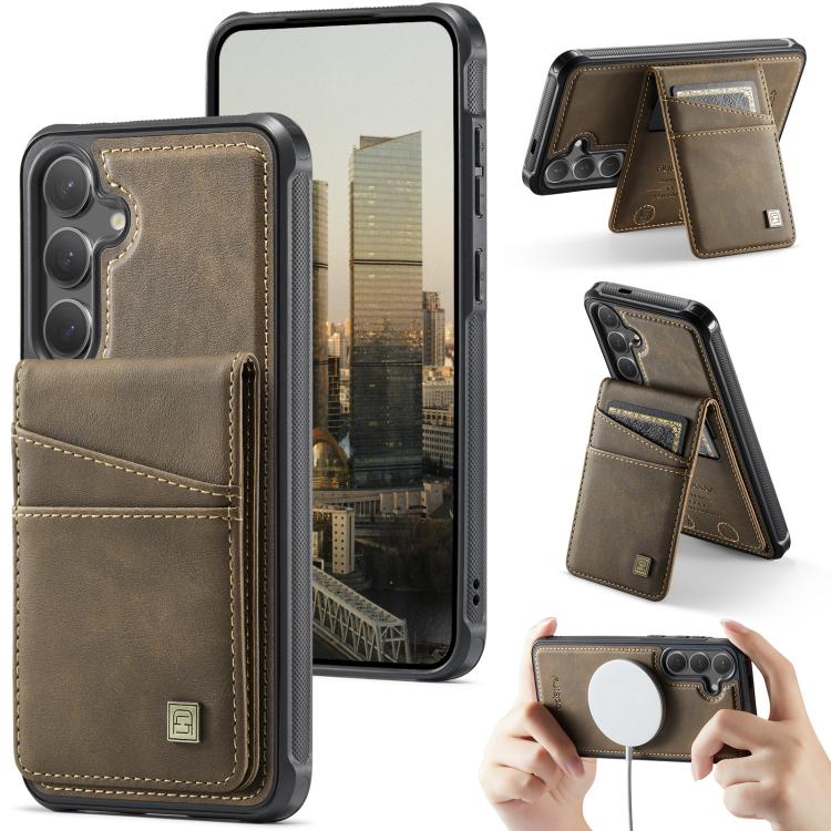 For Samsung Galaxy S24+ / S25+ 5G AutSpace A12 MagSafe Magnetic RFID Card Bag Phone Case(Coffee)
For Samsung Galaxy S24+ / S25+ 5G AutSpace A12 MagSafe Magnetic RFID Card Bag Phone Case(Coffee)