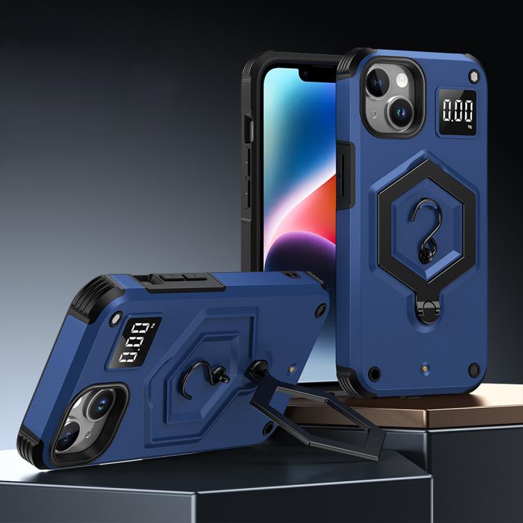 For iPhone 14 Plus Hexagon Armor Magnetic Holder Weighing Scale Phone Case(Blue)
For iPhone 14 Plus Hexagon Armor Magnetic Holder Weighing Scale Phone Case(Blue)