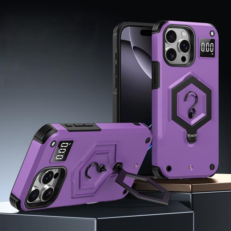 For iPhone 14 Pro Hexagon Armor Magnetic Holder Weighing Scale Phone Case(Purple)
For iPhone 14 Pro Hexagon Armor Magnetic Holder Weighing Scale Phone Case(Purple)