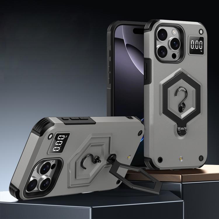 For iPhone 13 Pro Max Hexagon Armor Magnetic Holder Weighing Scale Phone Case(Grey)
For iPhone 13 Pro Max Hexagon Armor Magnetic Holder Weighing Scale Phone Case(Grey)