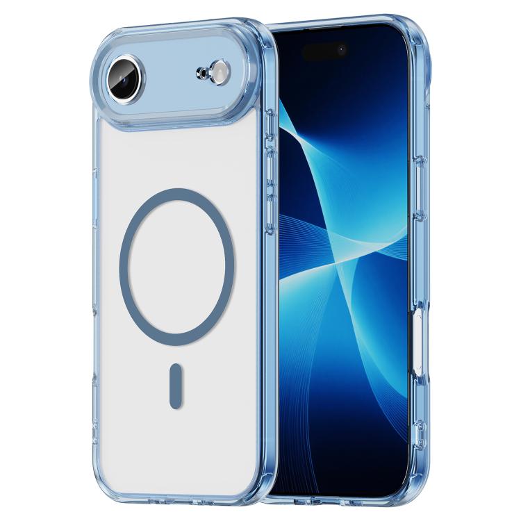 For iPhone Air PC Hybrid TPU Airbag Shockproof MagSafe Phone Case(Transparent Blue)
For iPhone Air PC Hybrid TPU Airbag Shockproof MagSafe Phone Case(Transparent Blue)