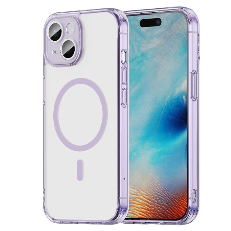 For iPhone 15 PC Hybrid TPU Airbag Shockproof MagSafe Phone Case(Transparent Purple)
For iPhone 15 PC Hybrid TPU Airbag Shockproof MagSafe Phone Case(Transparent Purple)