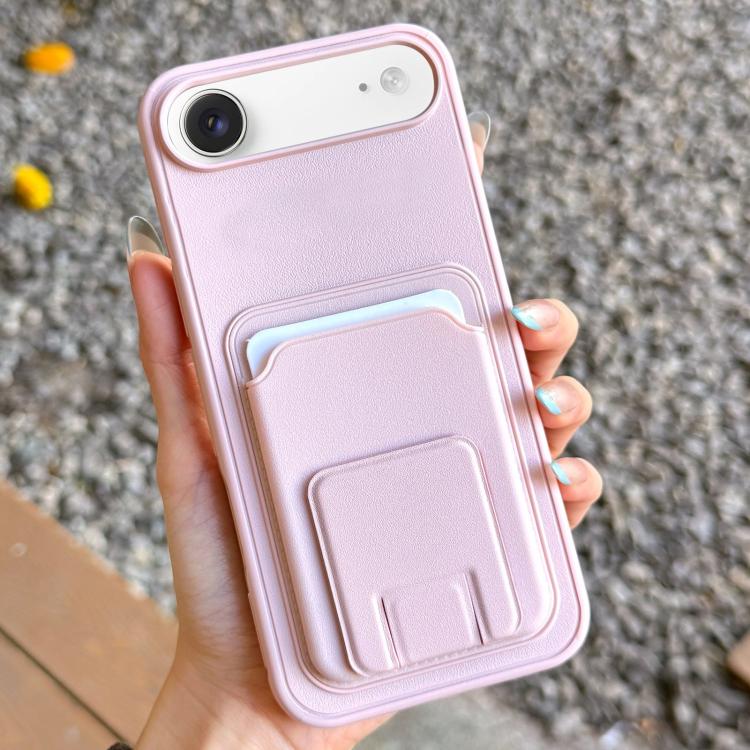 For iPhone Air Square Folding Card Bag Holder Phone Case(Pink)
For iPhone Air Square Folding Card Bag Holder Phone Case(Pink)
