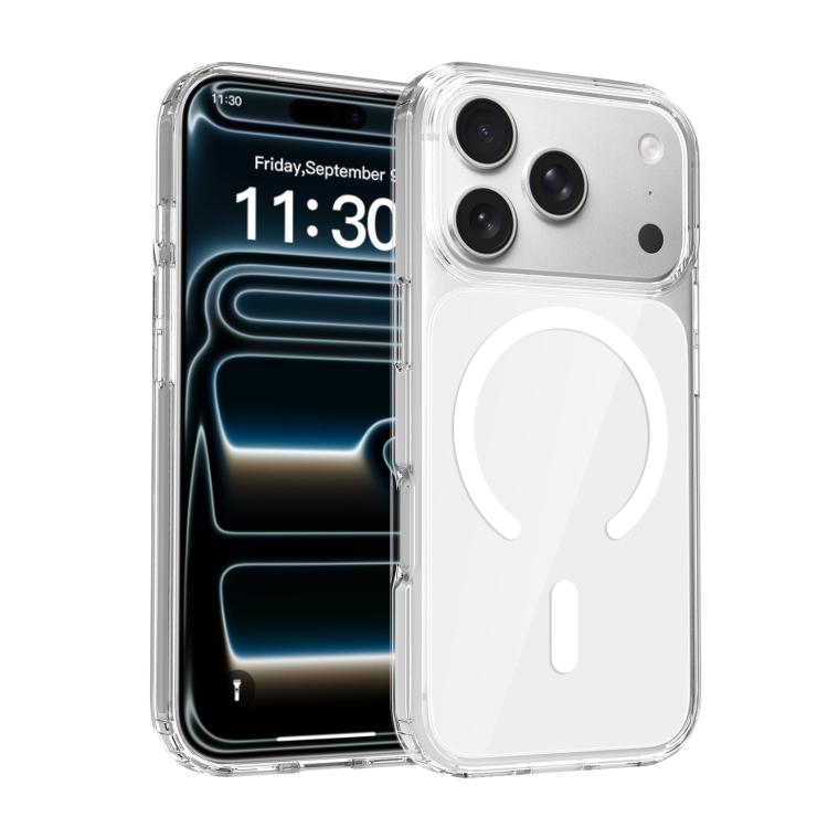 For iPhone 17 Pro Colorful Hard PC Hybrid Soft TPU Magnetic Phone Case(White)
For iPhone 17 Pro Colorful Hard PC Hybrid Soft TPU Magnetic Phone Case(White)