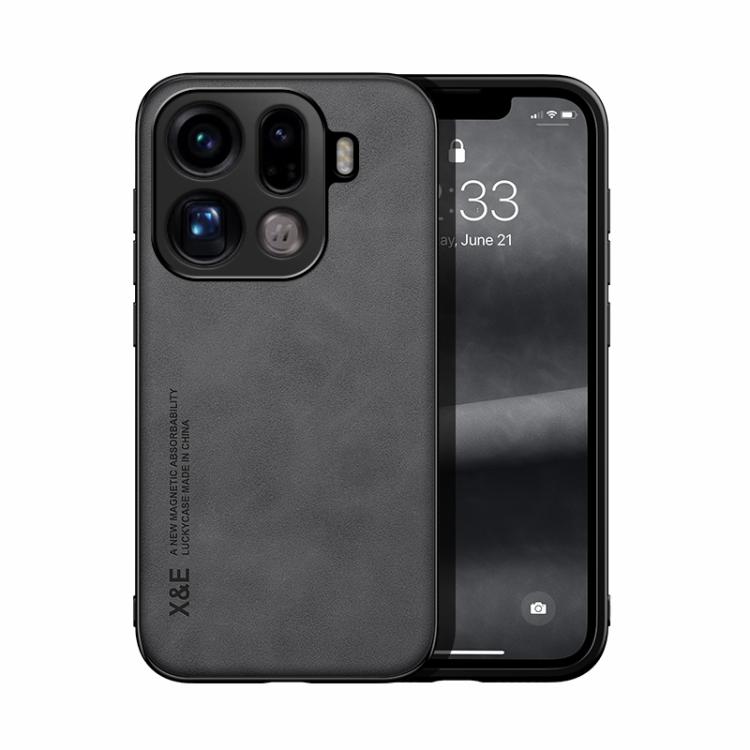 For OPPO Find X9 Pro Skin Feel Magnetic Leather Back Phone Case(Dark Grey)
For OPPO Find X9 Pro Skin Feel Magnetic Leather Back Phone Case(Dark Grey)