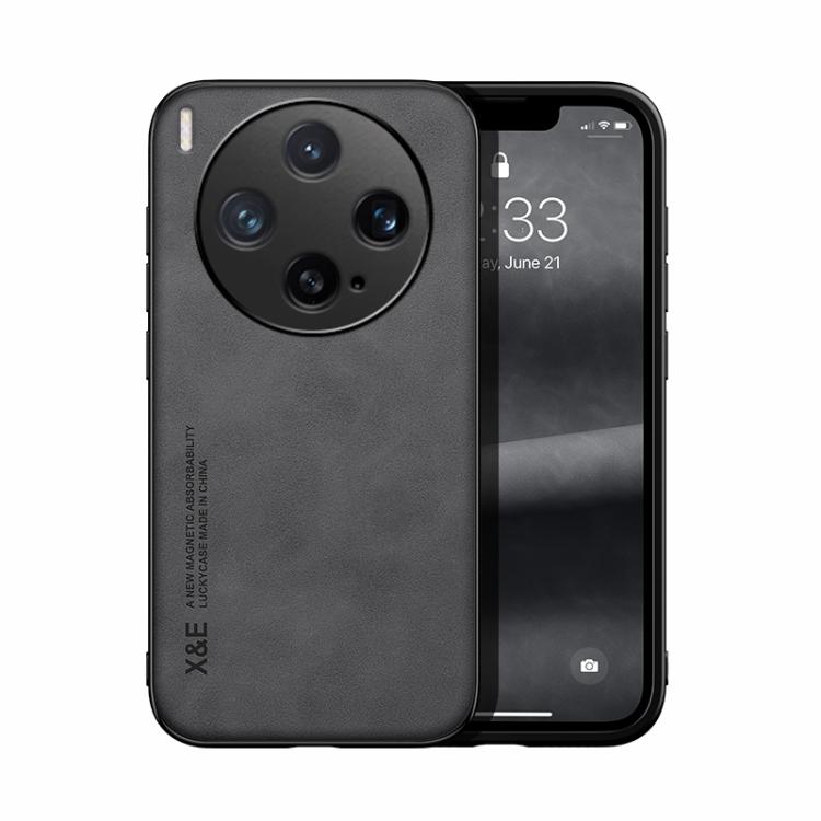 For vivo X300 Skin Feel Magnetic Leather Back Phone Case(Dark Grey)
For vivo X300 Skin Feel Magnetic Leather Back Phone Case(Dark Grey)
