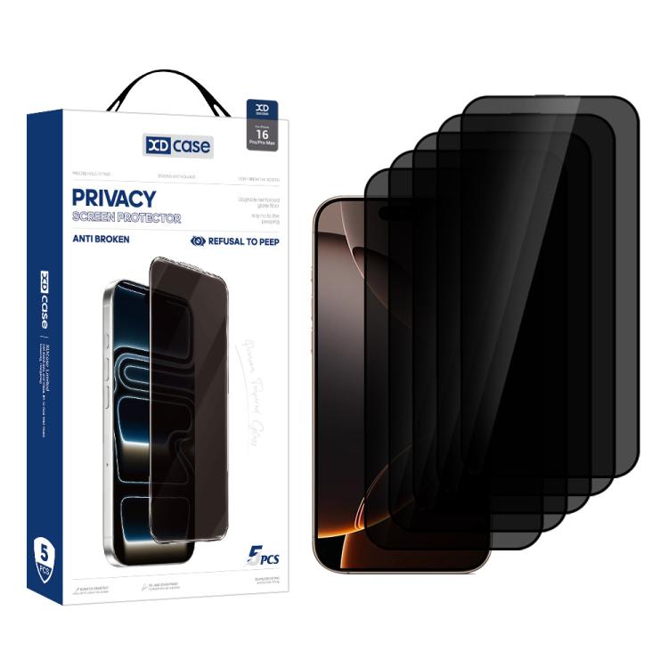 For iPhone 16 Pro XDcase 5pcs / Pack Silk Screen Printed Anti-Peep Tempered Glass Screen Protector
For iPhone 16 Pro XDcase 5pcs / Pack Silk Screen Printed Anti-Peep Tempered Glass Screen Protector