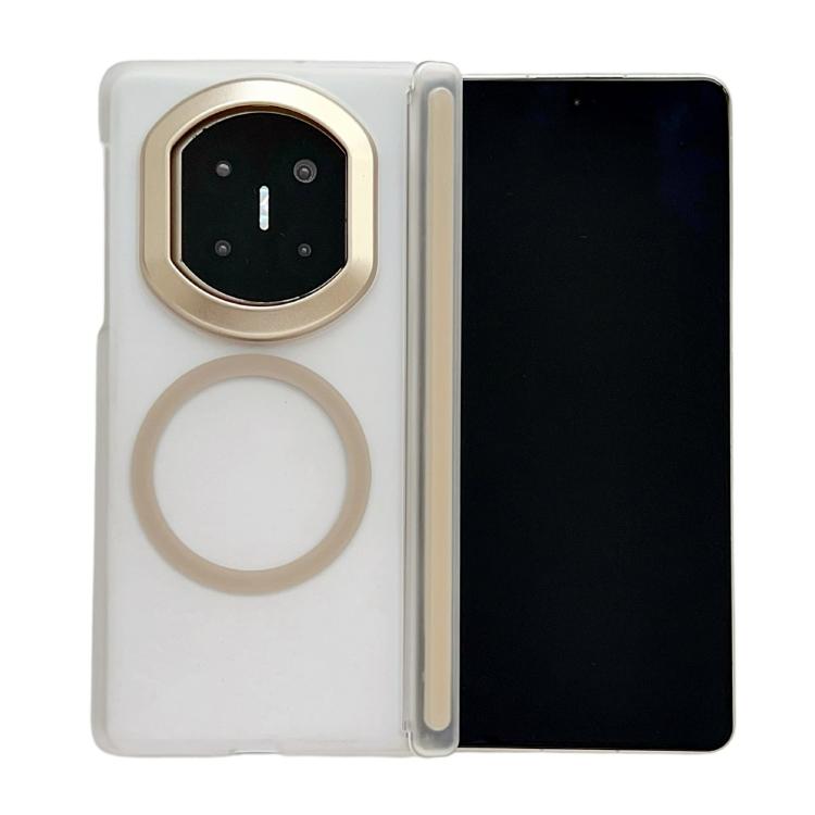 For Huawei Mate X7 Ice Fog Magnetic PC Transparent Shockproof Phone Case(Transparent White-Gold)
For Huawei Mate X7 Ice Fog Magnetic PC Transparent Shockproof Phone Case(Transparent White-Gold)