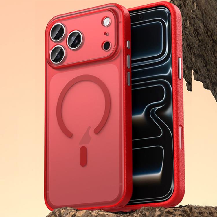 For iPhone 17 Pro Vegan Leather Magnetic Phone Case(Berry Red)
For iPhone 17 Pro Vegan Leather Magnetic Phone Case(Berry Red)