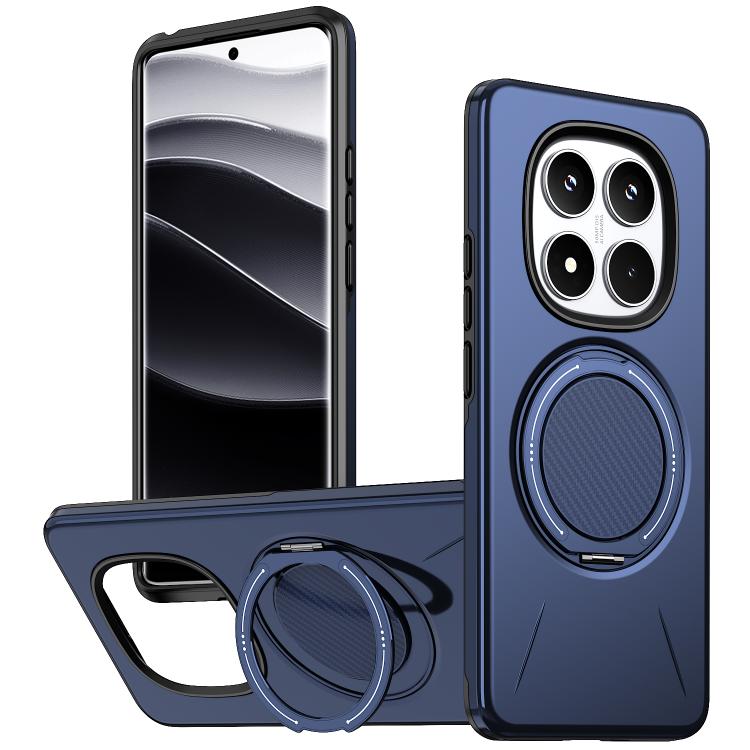 For Redmi Note 14 Pro 4G / 5G / Note 14 Pro+ 5G Metal Rotation Holder MagSafe TPU Hybrid PC Phone Case(Navy Blue)
For Redmi Note 14 Pro 4G / 5G / Note 14 Pro+ 5G Metal Rotation Holder MagSafe TPU Hybrid PC Phone Case(Navy Blue)