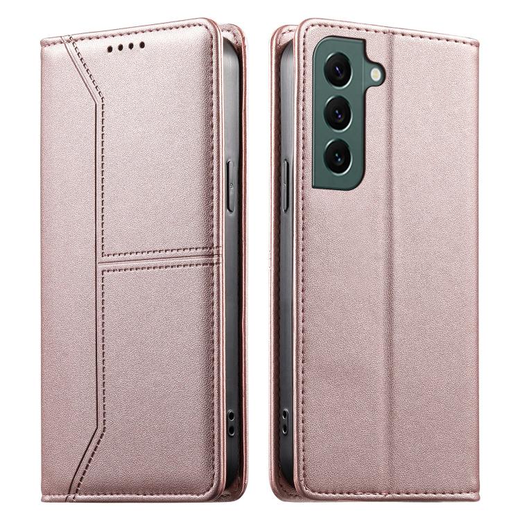 For Samsung Galaxy S22 5G Stitched Line Magnetic RFID Vegan Leather Phone Case(Pink)
For Samsung Galaxy S22 5G Stitched Line Magnetic RFID Vegan Leather Phone Case(Pink)