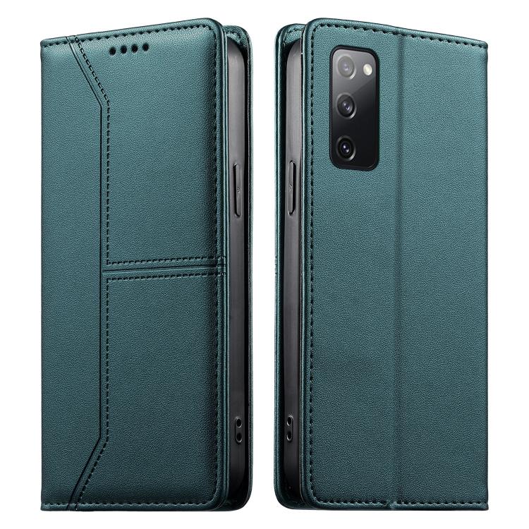 For Samsung Galaxy S20 FE Stitched Line Magnetic RFID Vegan Leather Phone Case(Green)
For Samsung Galaxy S20 FE Stitched Line Magnetic RFID Vegan Leather Phone Case(Green)