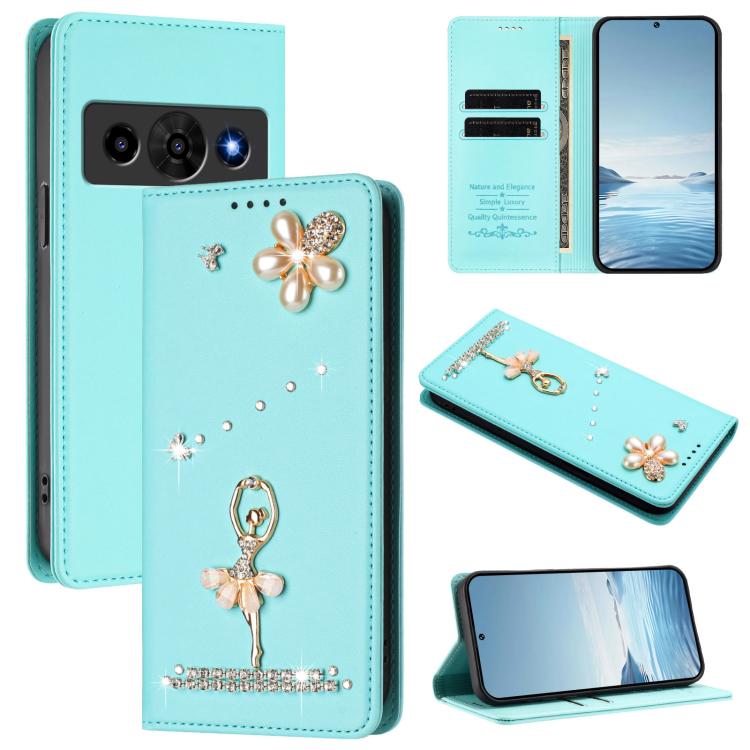 For ZTE Optus X Value 5G Ballet Girl Diamond Studded RFID Vegan Leather Phone Case(Mint Green)
For ZTE Optus X Value 5G Ballet Girl Diamond Studded RFID Vegan Leather Phone Case(Mint Green)