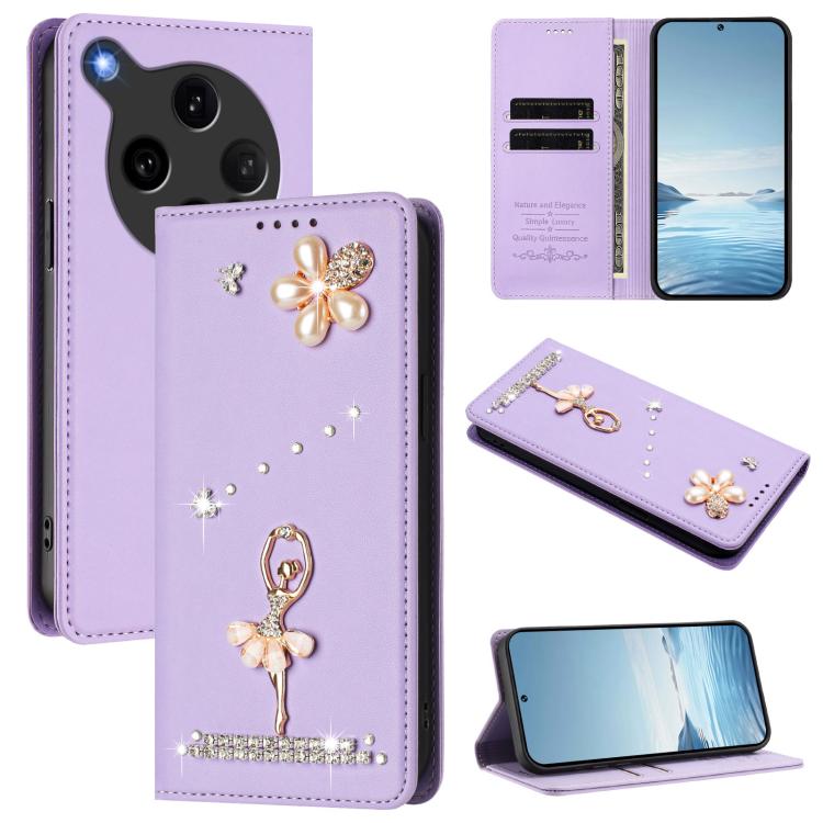 For OPPO Find X8 Ultra 5G Ballet Girl Diamond Studded RFID Vegan Leather Phone Case(Light Purple)
For OPPO Find X8 Ultra 5G Ballet Girl Diamond Studded RFID Vegan Leather Phone Case(Light Purple)