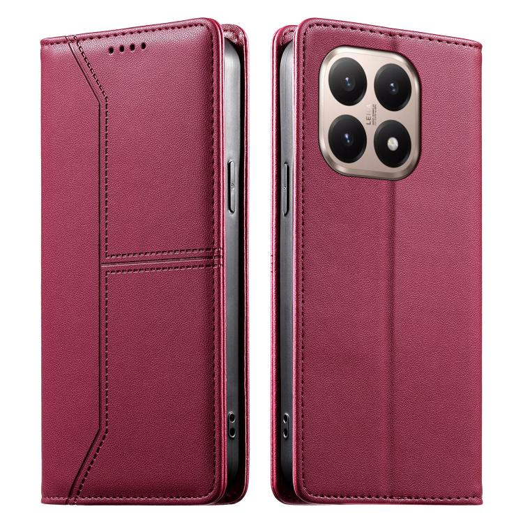 For Xiaomi 15T 5G Stitched Line Magnetic RFID Vegan Leather Phone Case(Wine Red)
For Xiaomi 15T 5G Stitched Line Magnetic RFID Vegan Leather Phone Case(Wine Red)