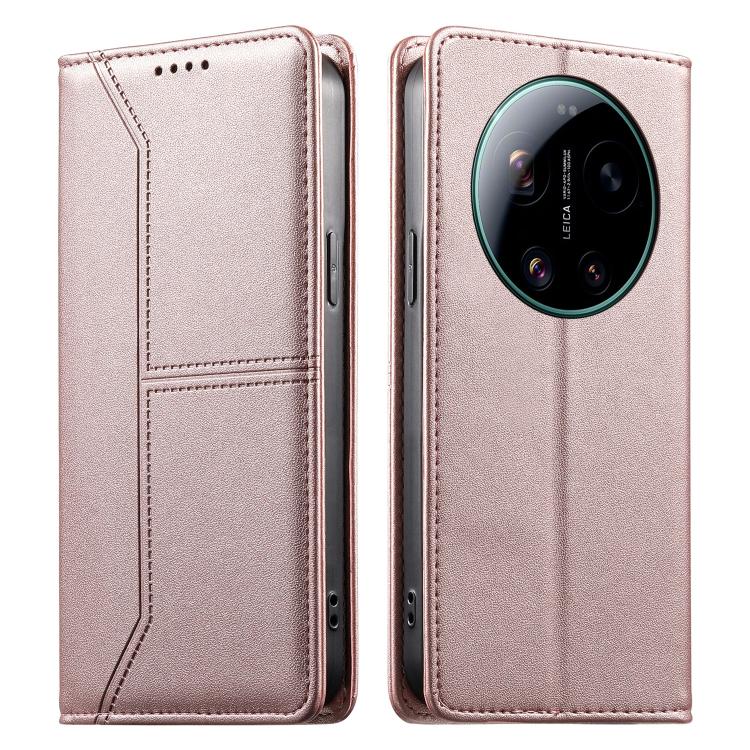 For Xiaomi 17 Ultra Stitched Line Magnetic RFID Vegan Leather Phone Case(Pink)
For Xiaomi 17 Ultra Stitched Line Magnetic RFID Vegan Leather Phone Case(Pink)