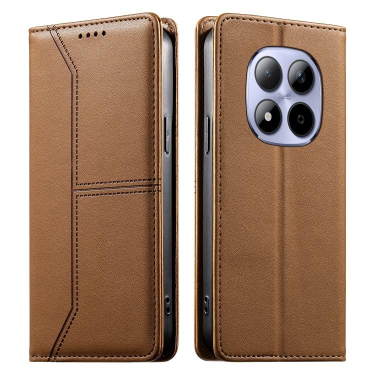 For Redmi Note 15 Pro 4G Global 163.2mm Stitched Line Magnetic RFID Vegan Leather Phone Case(Brown)
For Redmi Note 15 Pro 4G Global 163.2mm Stitched Line Magnetic RFID Vegan Leather Phone Case(Brown)