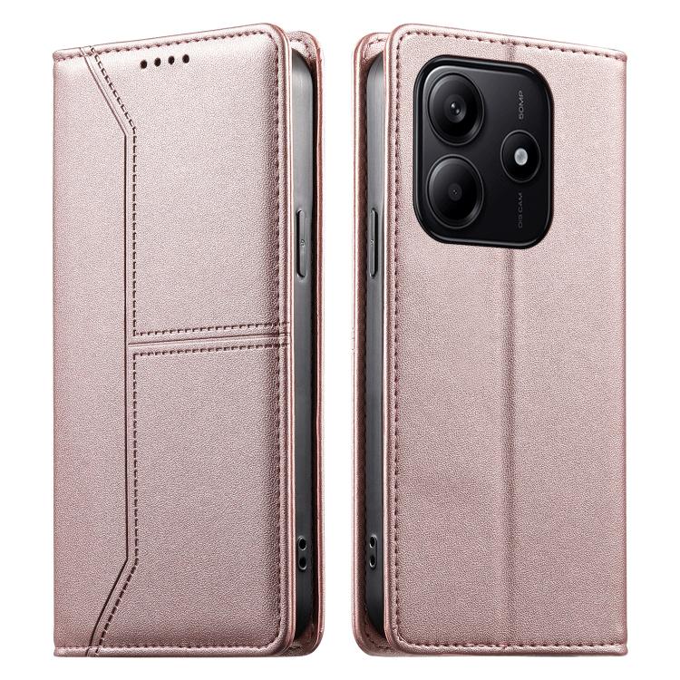 For Redmi Note 14 5G Stitched Line Magnetic RFID Vegan Leather Phone Case(Pink)
For Redmi Note 14 5G Stitched Line Magnetic RFID Vegan Leather Phone Case(Pink)