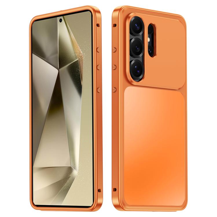 For Samsung Galaxy S24 Ultra 5G Buckle Magnetic Metal Phone Case(Orange)
For Samsung Galaxy S24 Ultra 5G Buckle Magnetic Metal Phone Case(Orange)