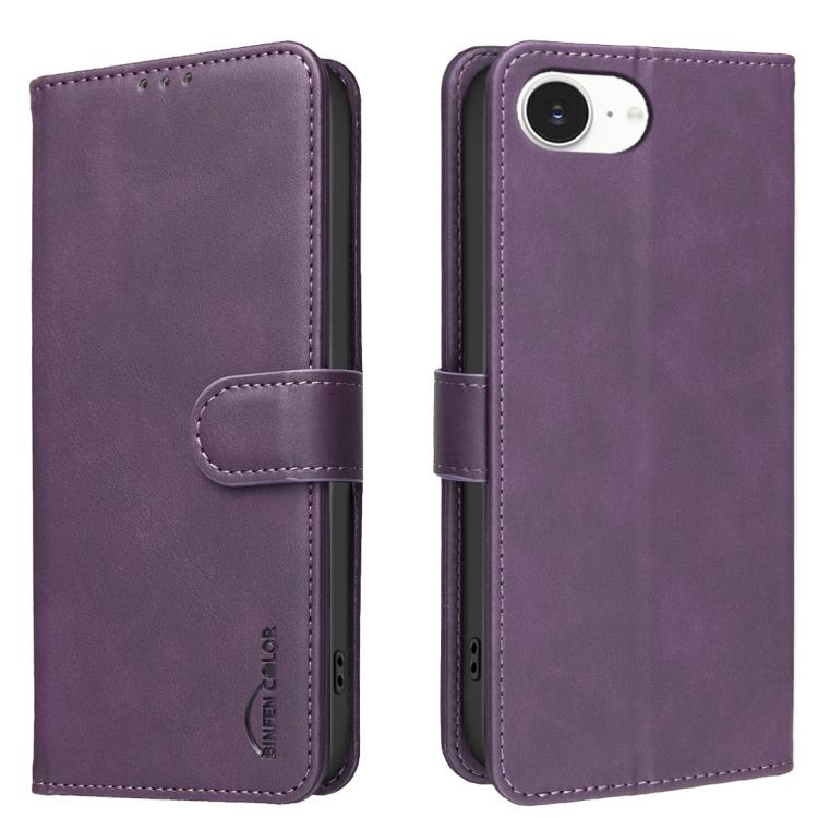 For iPhone 16e / 17e Solid Color Calfskin Texture RFID Vegan Leather Phone Case(Purple)
For iPhone 16e / 17e Solid Color Calfskin Texture RFID Vegan Leather Phone Case(Purple)