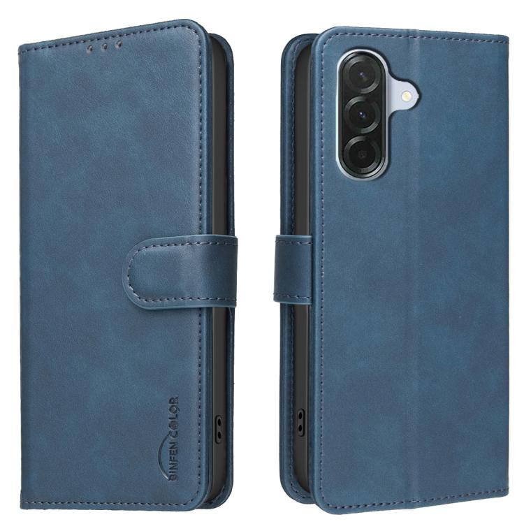 For Samsung Galaxy S25 FE 5G Solid Color Calfskin Texture RFID Vegan Leather Phone Case(Blue)
For Samsung Galaxy S25 FE 5G Solid Color Calfskin Texture RFID Vegan Leather Phone Case(Blue)