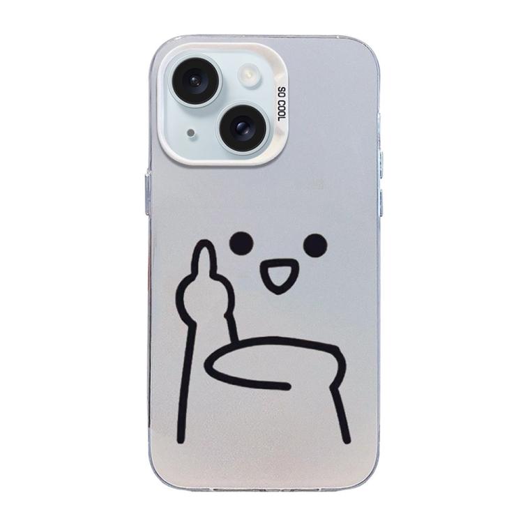 For iPhone 15 Little Man Gestures Colored Silver Frosted PC Hybrid TPU Phone Case(Ultraman Gesture of Contempt)
For iPhone 15 Little Man Gestures Colored Silver Frosted PC Hybrid TPU Phone Case(Ultraman Gesture of Contempt)