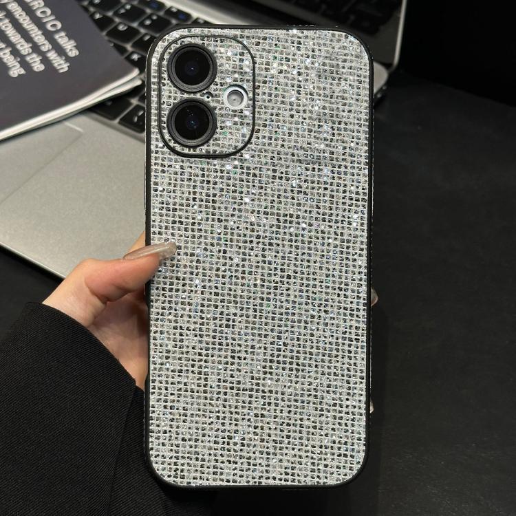 For iPhone 16 Acrylic Rhinestone Full Coverage Phone Case(Silver)
For iPhone 16 Acrylic Rhinestone Full Coverage Phone Case(Silver)