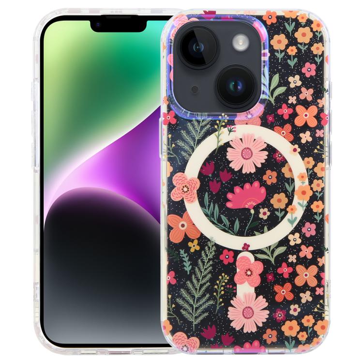 For iPhone 14 / 13 IMD Blue Light Jungle Series Magnetic Phone Case(Flower)
For iPhone 14 / 13 IMD Blue Light Jungle Series Magnetic Phone Case(Flower)
