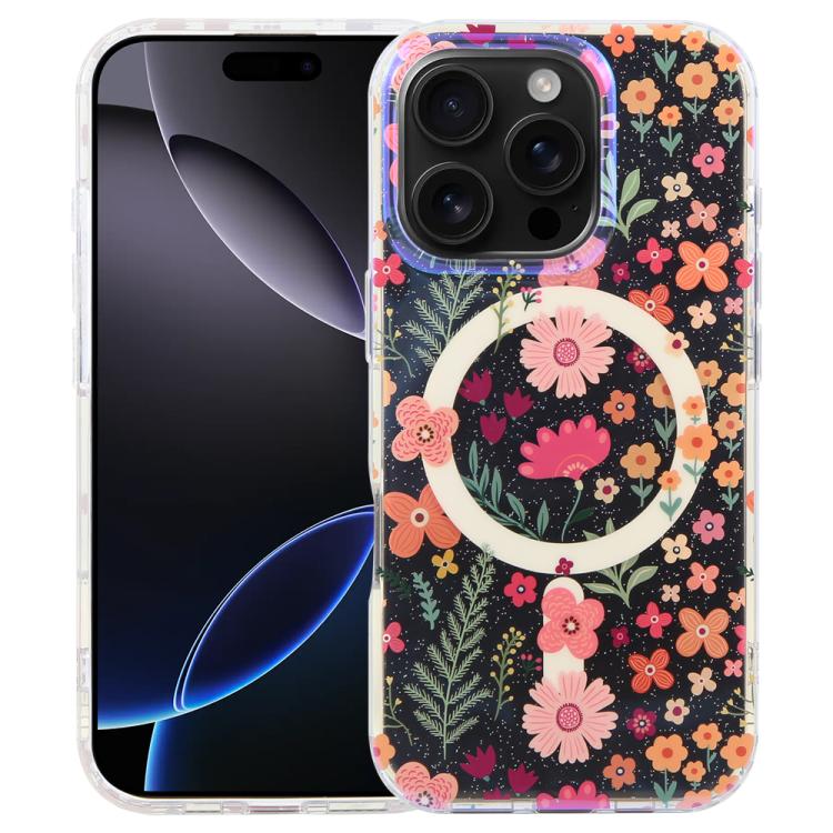 For iPhone 16 Pro Max IMD Blue Light Jungle Series Magnetic Phone Case(Flower)
For iPhone 16 Pro Max IMD Blue Light Jungle Series Magnetic Phone Case(Flower)