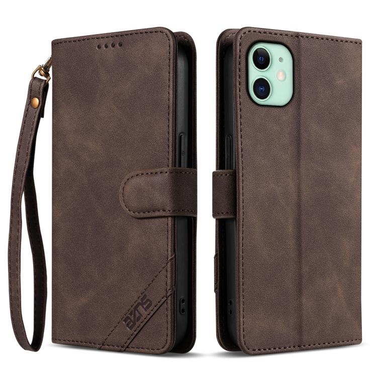 For iPhone 11 AZNS A2 Series Tri-Card Wallet RFID Vegan Leather Phone Case with Strap(Brown)
For iPhone 11 AZNS A2 Series Tri-Card Wallet RFID Vegan Leather Phone Case with Strap(Brown)