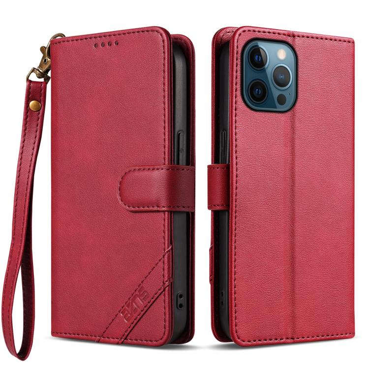 For iPhone 12 Pro AZNS A2 Series Tri-Card Wallet RFID Vegan Leather Phone Case with Strap(Red)
For iPhone 12 Pro AZNS A2 Series Tri-Card Wallet RFID Vegan Leather Phone Case with Strap(Red)