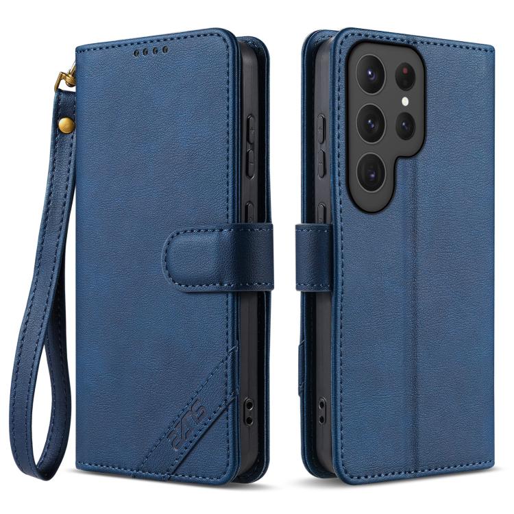 For Samsung Galaxy S24 Ultra 5G AZNS A2 Series Tri-Card Wallet RFID Vegan Leather Phone Case with Strap(Blue)
For Samsung Galaxy S24 Ultra 5G AZNS A2 Series Tri-Card Wallet RFID Vegan Leather Phone Case with Strap(Blue)