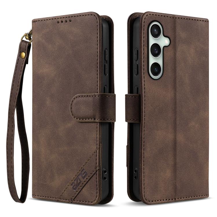 For Samsung Galaxy S24 5G AZNS A2 Series Tri-Card Wallet RFID Vegan Leather Phone Case with Strap(Brown)
For Samsung Galaxy S24 5G AZNS A2 Series Tri-Card Wallet RFID Vegan Leather Phone Case with Strap(Brown)
