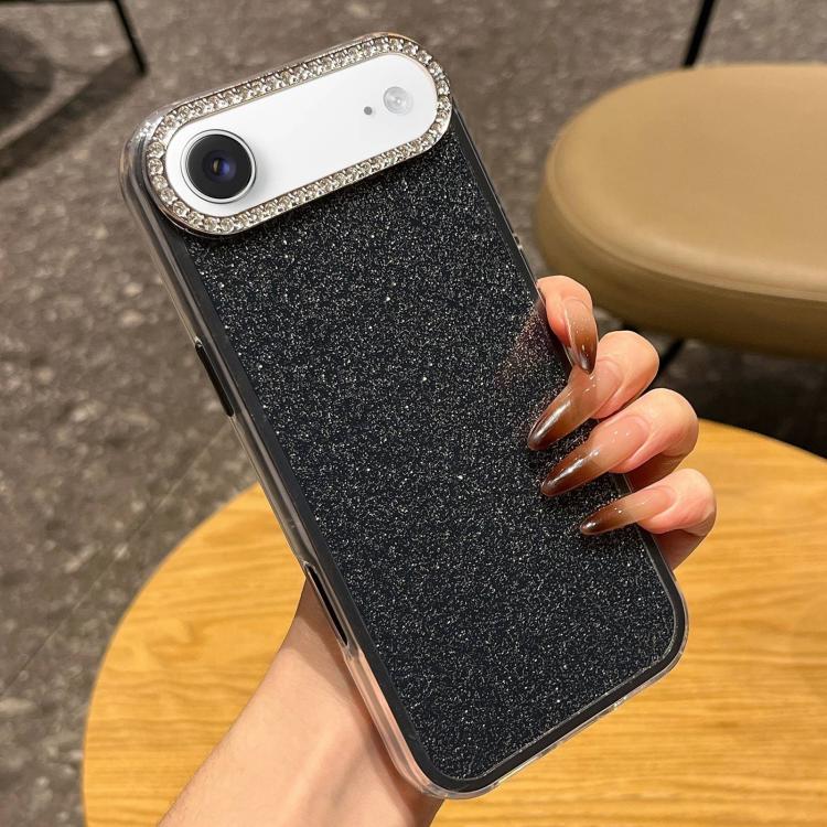 For iPhone Air Solid Color Glitter & Rhinestone Design Phone Case(Black)
For iPhone Air Solid Color Glitter & Rhinestone Design Phone Case(Black)