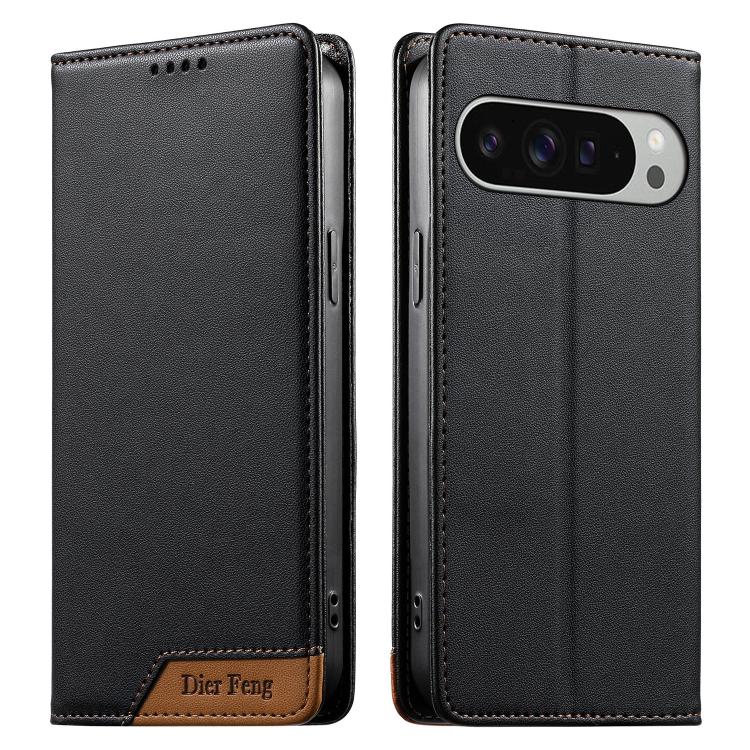 For Google Pixel 11 Pro XL Dierfeng Splicing Strong Magnetic RFID Vegan Leather Phone Case(Black)
For Google Pixel 11 Pro XL Dierfeng Splicing Strong Magnetic RFID Vegan Leather Phone Case(Black)