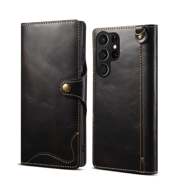 For Samsung Galaxy S26 Ultra 5G Denior B01 Oil Wax Cowhide Magnetic Button Genuine Leather Case(Black)
For Samsung Galaxy S26 Ultra 5G Denior B01 Oil Wax Cowhide Magnetic Button Genuine Leather Case(Black)